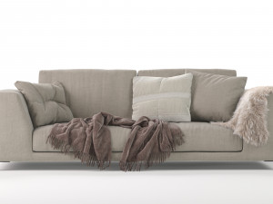 artis sofa by ditre italia 238x102 3D Model