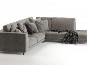 artis sofa by ditre italia 315x260cm Modelo 3D