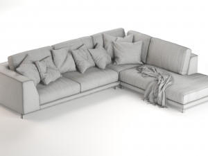 artis sofa by ditre italia 315x260cm Modelo 3D