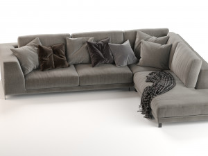 artis sofa by ditre italia 315x260cm Modelo 3D