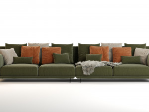 ditre italia dalton sofa 352x106 3D Model