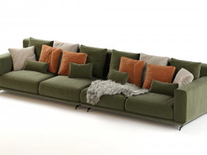 ditre italia dalton sofa 352x106 3D Model