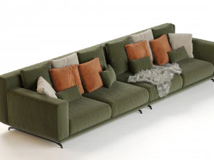 ditre italia dalton sofa 352x106 3D Model