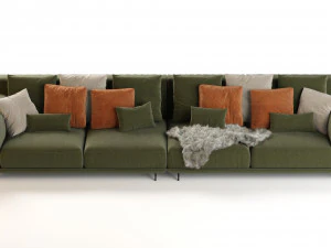 ditre italia dalton sofa 352x106 3D Model