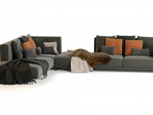 dalton sofa by ditre italia 370x270 cm 3D Model