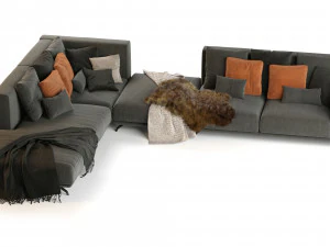 dalton sofa by ditre italia 370x270 cm 3D Model