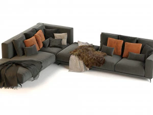 dalton sofa by ditre italia 370x270 cm 3D Model
