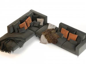 dalton sofa by ditre italia 370x270 cm 3D Model
