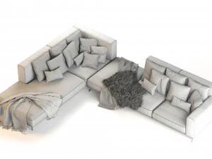 dalton sofa by ditre italia 370x270 cm 3D Model
