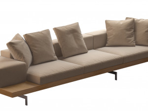 dock sofa by bb italia 3D Модель