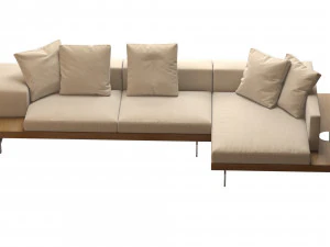 dock sofa by bb italia 3D Model