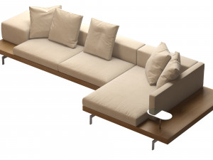 dock sofa by bb italia 3D Model