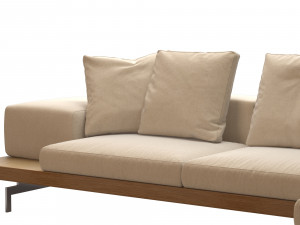 dock sofa by bb italia 3D Model