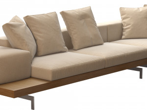 dock sofa by bb italia 3D Model