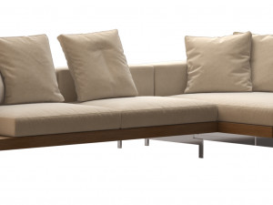 dock sofa by bb italia 3D Model
