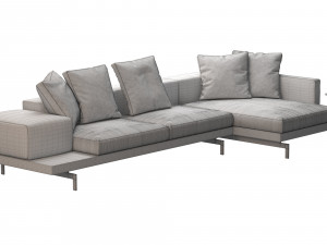 dock sofa by bb italia 3D Model