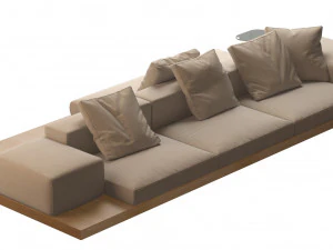 dock sofa by bb italia 3D Model