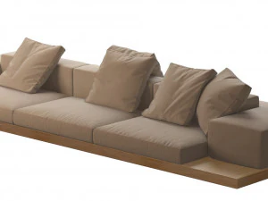 dock sofa by bb italia 3D Model