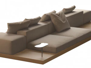 dock sofa by bb italia 3D Model