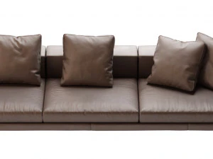 dock leather sofa by bb italia 320x99 3D Model