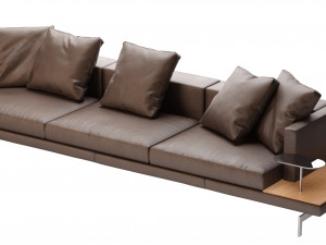 dock leather sofa by bb italia 320x99 3Dモデル