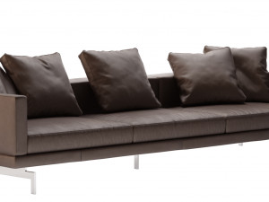 dock leather sofa by bb italia 320x99 3Dモデル