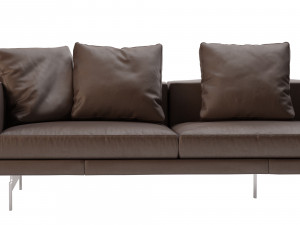 dock leather sofa by bb italia 320x99 3Dモデル