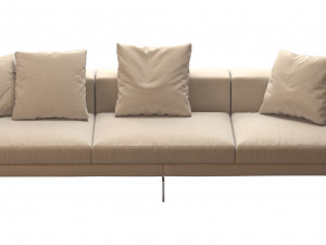 dock sofa by bb italia 295x99 cm 3Dモデル