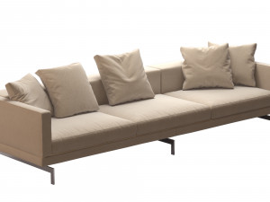 dock sofa by bb italia 295x99 cm 3Dモデル