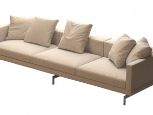 dock sofa by bb italia 295x99 cm 3Dモデル