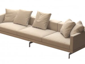 dock sofa by bb italia 295x99 cm 3D Model
