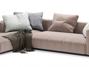 grandemare sofa by flexform 270x205 3D Model