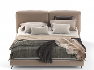 sound bed by ditre italia 191x236 cm 3D Model