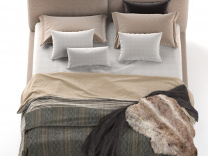 sound bed by ditre italia 191x236 cm Modello 3D