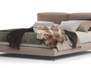 sound bed by ditre italia 191x236 cm Modello 3D