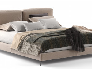 sound bed by ditre italia 191x236 cm Modello 3D