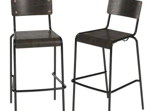 tabouret de bar agape industrie ouest Modèle 3D