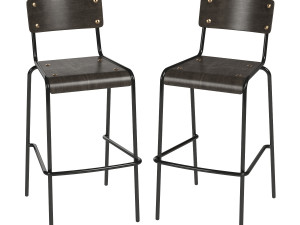 agape bar stool industry west 3D Модель