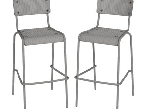 agape bar stool industry west 3D Модель