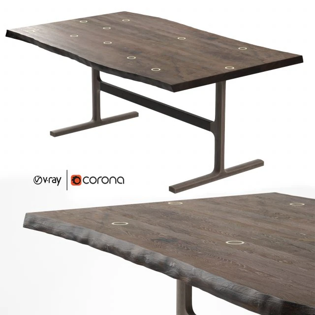 bronze shaker table by jeff martin joinery 3D Model .c4d .max .obj .3ds .fbx .stl .blend 