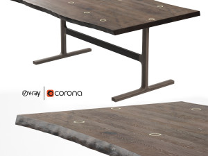 bronze shaker table by jeff martin joinery Modèle 3D
