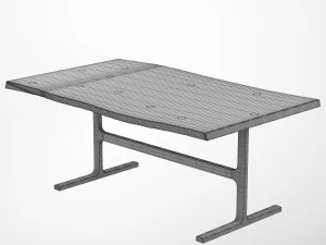 bronze shaker table by jeff martin joinery 3D Model