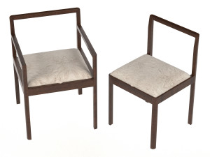 densen armchair and dining chair 3D Model