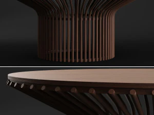 джазовый круглый стол 3D Модель