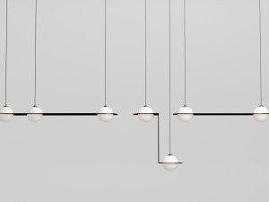 laurent suspension light collection Model 3D