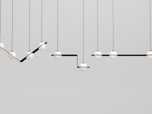 laurent suspension light collection Model 3D