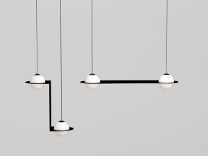 laurent suspension light collection Model 3D