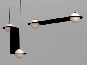 laurent suspension light collection Model 3D