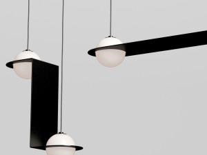 laurent suspension light collection Model 3D