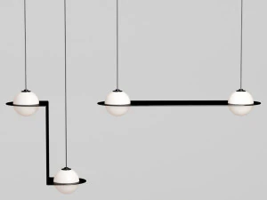 laurent suspension light collection 3D Model